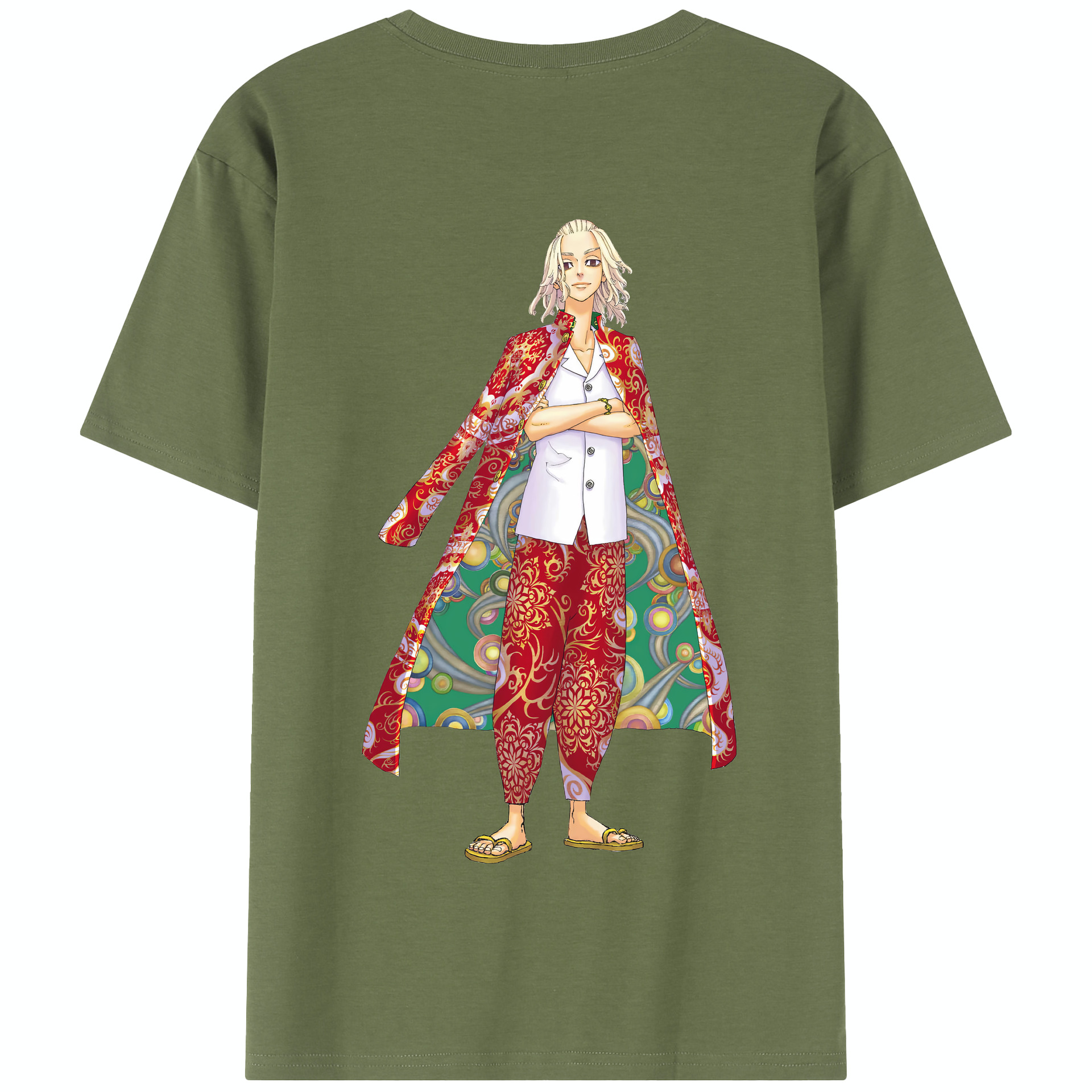 （画像用） 東京リベンジャーズ Tokyo Revengers 綿100％半袖Tシャツ（背面プリント）